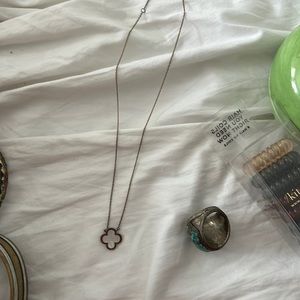 Quarter foil necklace